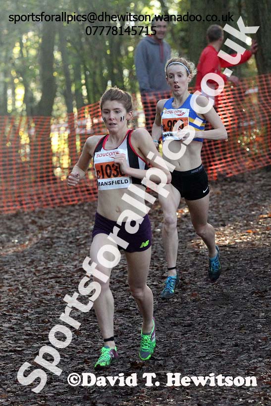 Senior women, National Cross Country Relays, Berry Park, Mansfield. Photo: David T. Hewitson/Sports for All Pics